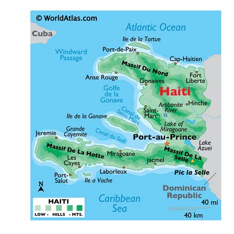 haiti map geography